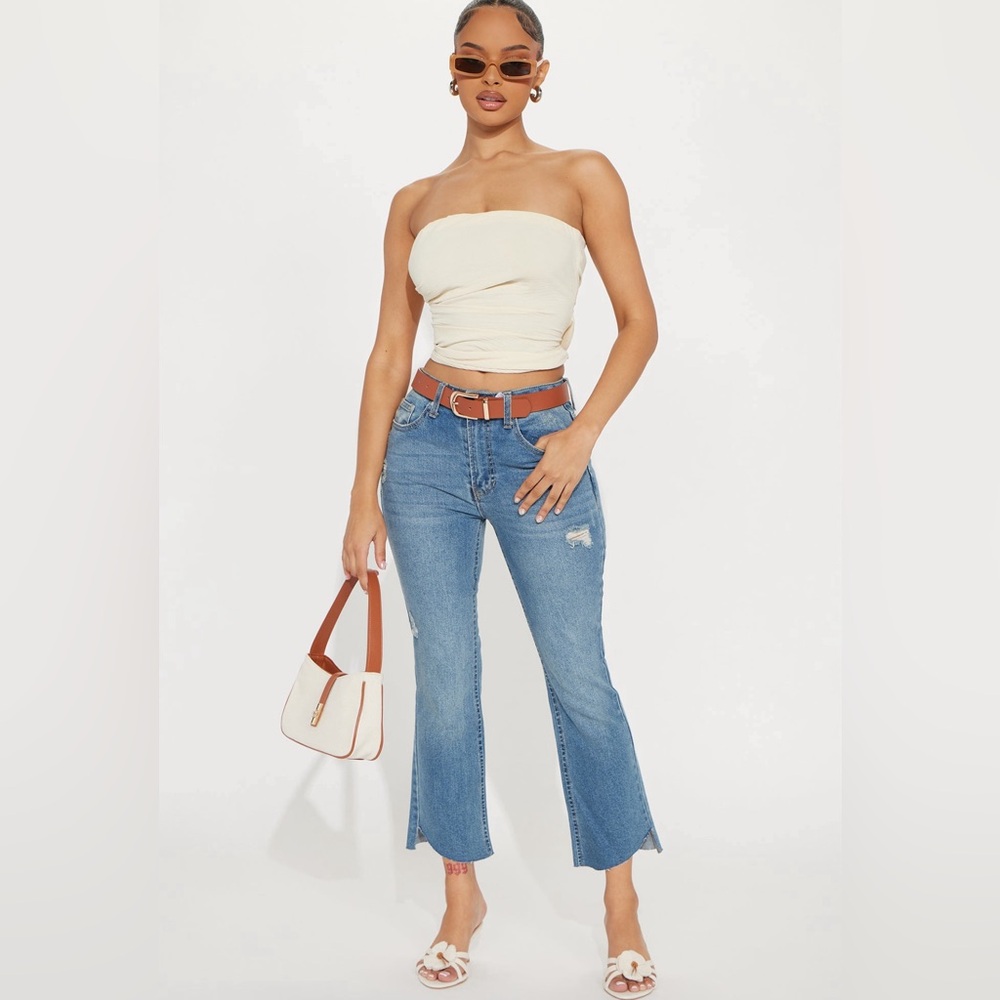 Already Made It Stretch Flare Jeans.